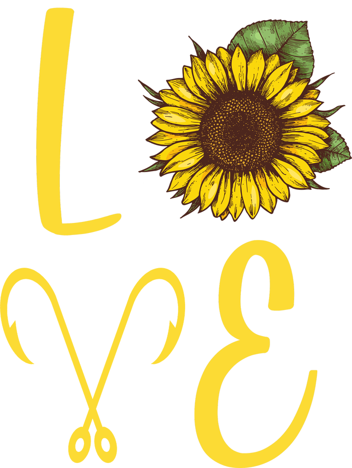 Love Sunflower And Fishing T-Shirt