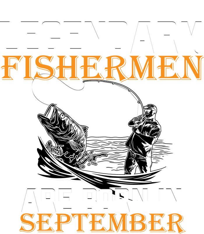 Legendary Fisherman Are Born In September  Short Acrylic Beanie