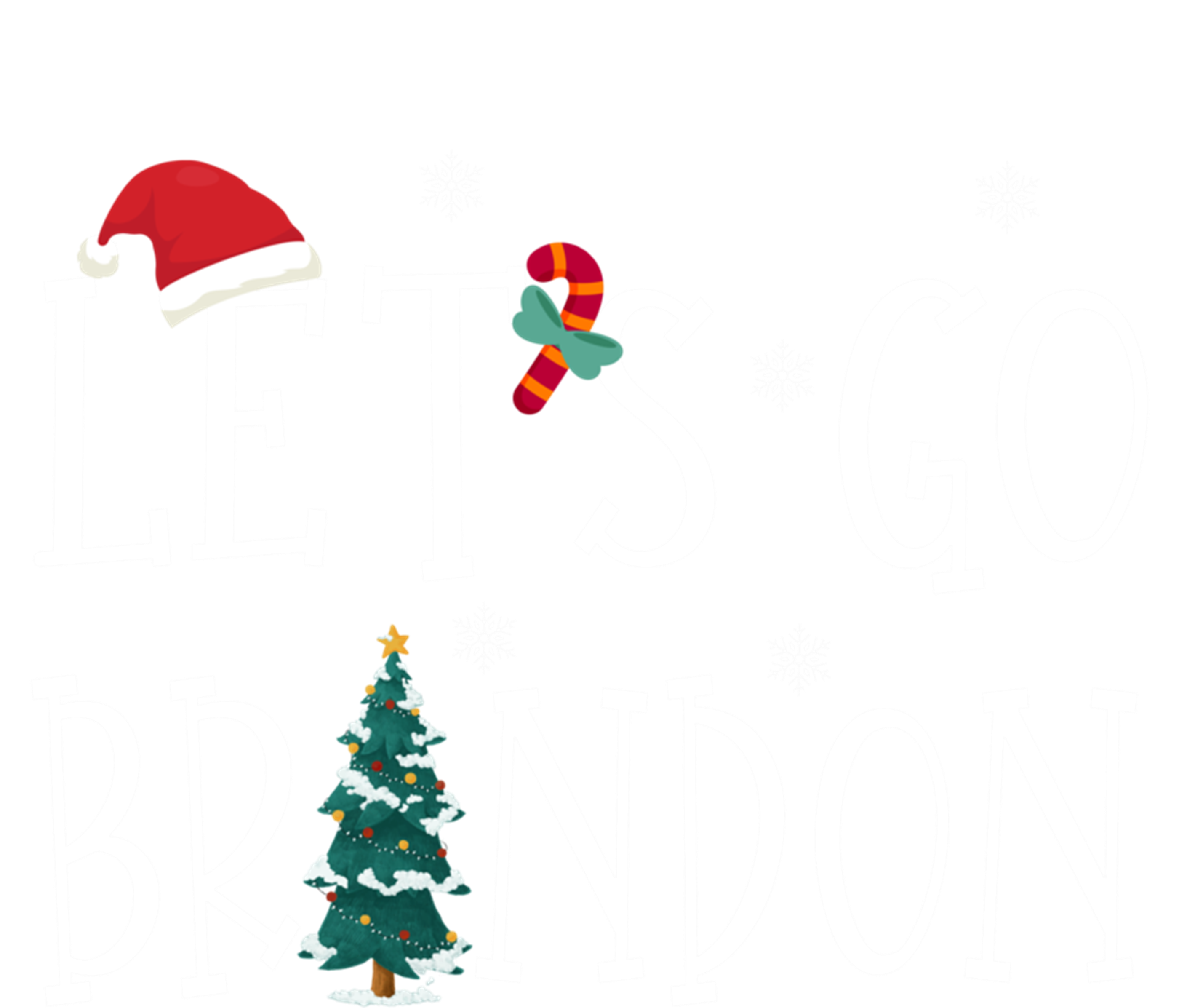 Let's Go Braden Brandon Conservative Anti Liberal Santa Hat T-Shirt