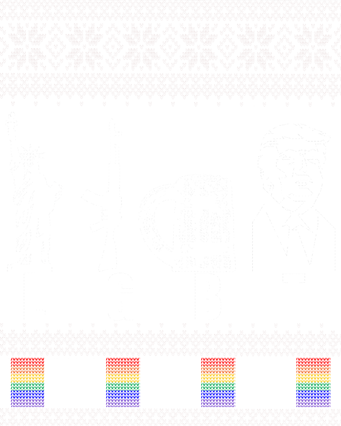 LGBT Liberty Guns Beer Trump Support Ugly Christmas Full Zip Hoodie