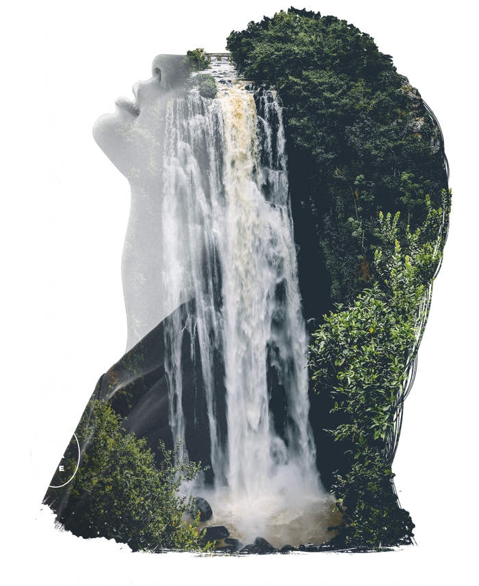 Let It Flow Waterfall Art T-Shirt