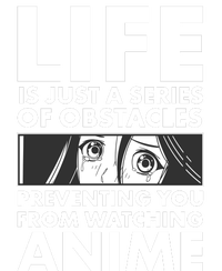 Life Is Just A Series Of Obstacles Preventing You From Watching Anime Flat Bill Trucker Hat