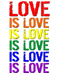 Love Is Love Rainbow Colors Kids T-Shirt