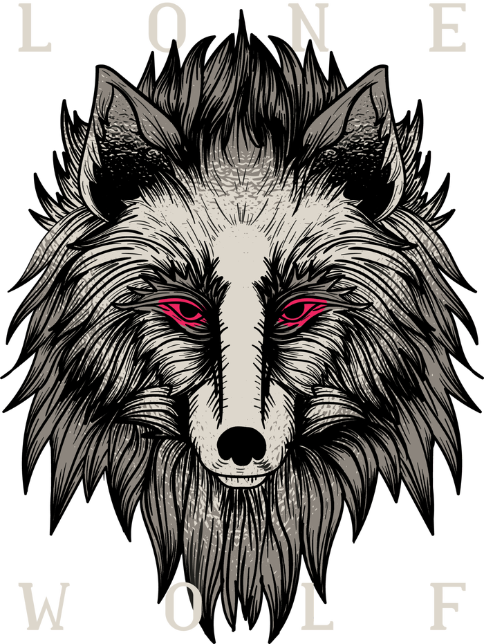 Lone Wolf Red Eyes T-Shirt