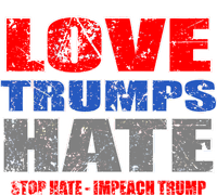 Love Trumps Hate Anti Trump Impeach Not My President Women's V-Neck T-Shirt