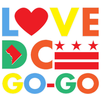 Colorful Love Heart DC Go-Go Washington D.C. Tall Hoodie