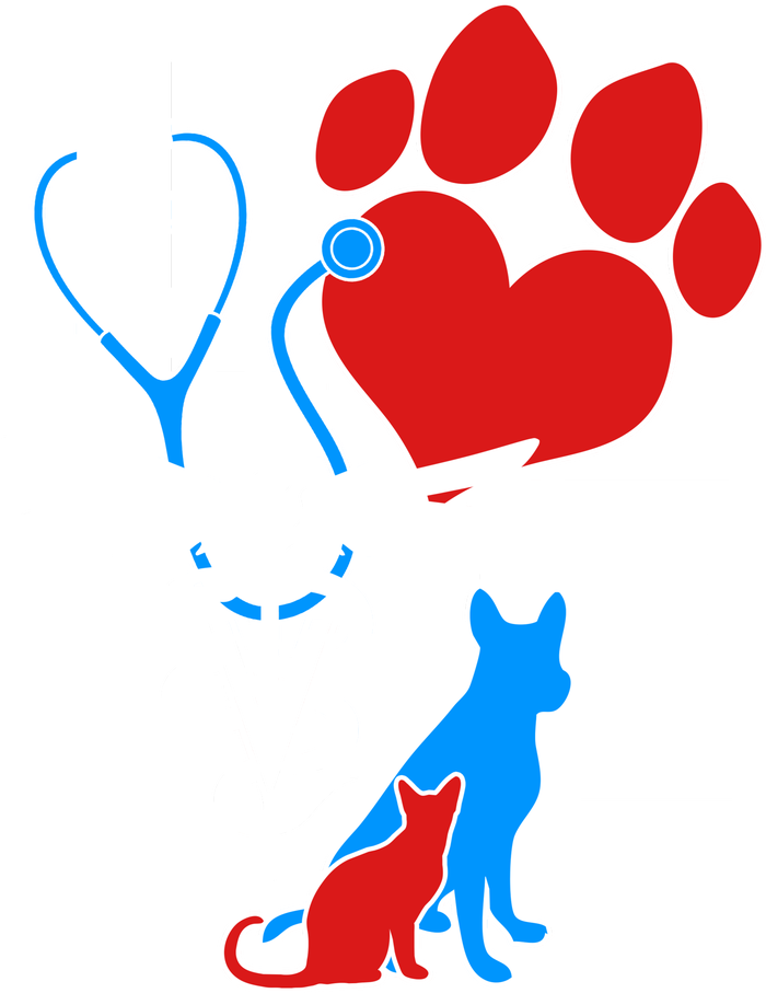 Veterinarian Love Cat and Dog Tall T-Shirt