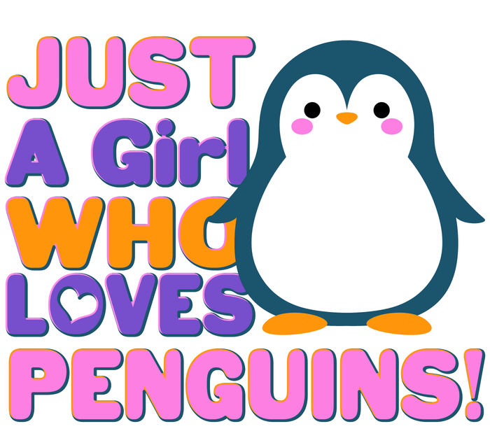 Cute Just A Girl Who Loves Penguins Pajama Set