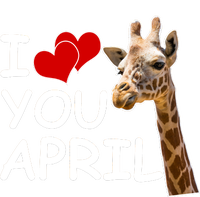 I Love You April The Giraffe Photo Premium T-Shirt