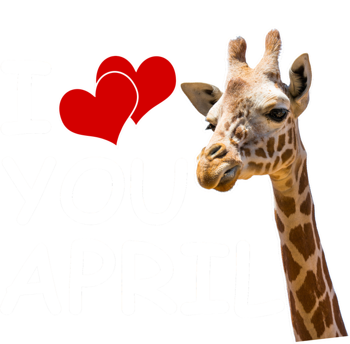 I Love You April The Giraffe Photo Premium T-Shirt