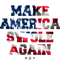 Make America Swole Again 4th of July USA Flag T-Shirt