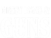 Messy Buns And Guns Womens Cotton Relaxed Long Sleeve T-Shirt