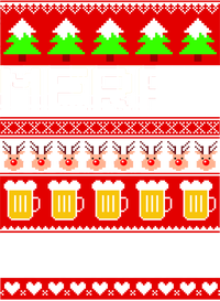 Beer Ugly Christmas Sweater Merry Beermas Tie-Dye T-Shirt