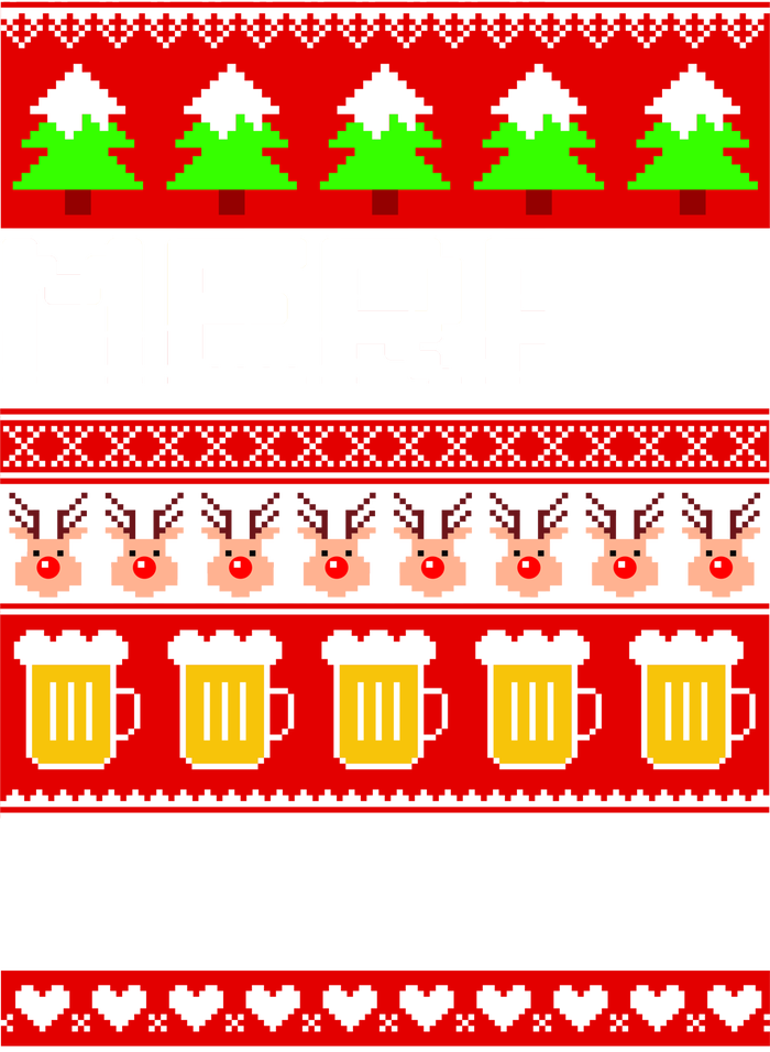 Beer Ugly Christmas Sweater Merry Beermas Tie-Dye T-Shirt