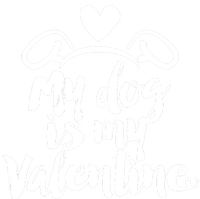 My Dog Is My Valentine Cute Ceramic Bell Ornament