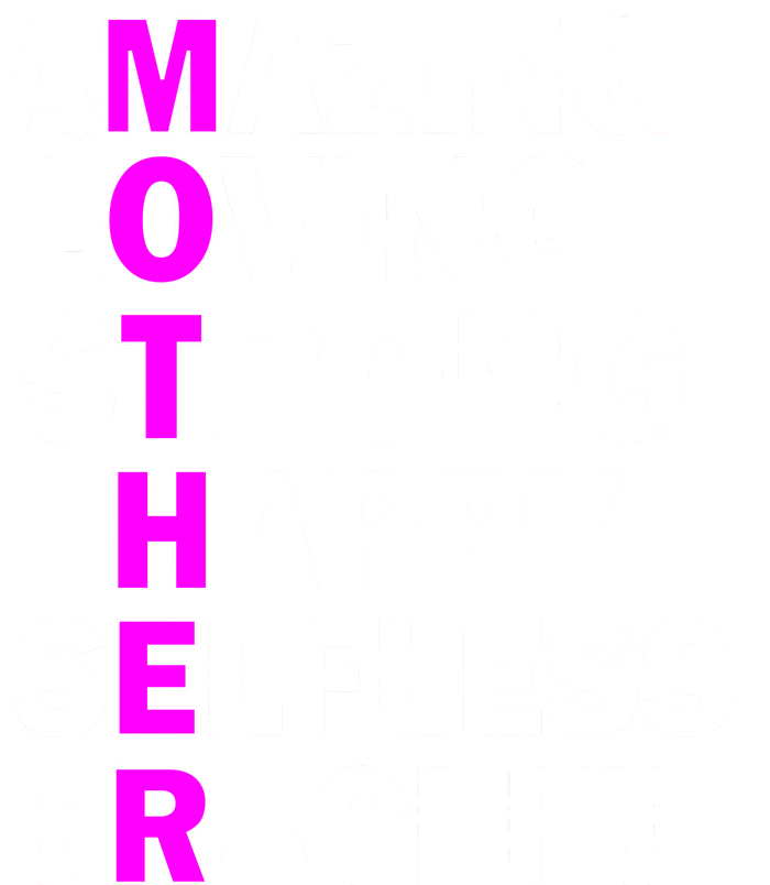 Mother's Day Quote Amazing Loving Strong Happy Canvas