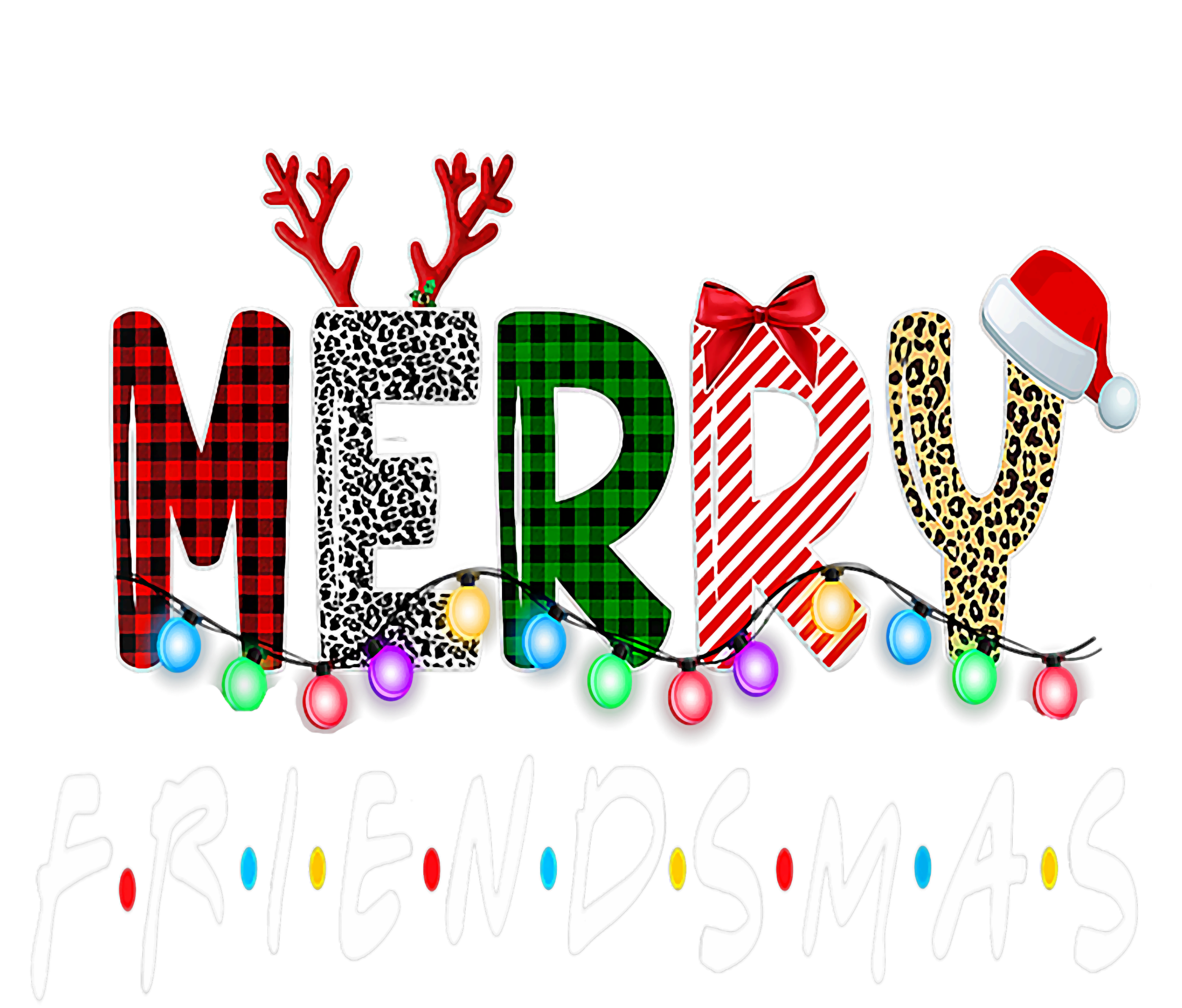 Merry Friendsmas Friends Christmas Matching Xmas Gift Tank Top