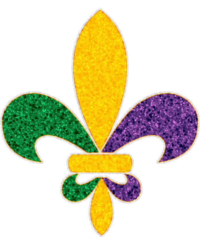 Mardi Gras Sparkle Fleur De Lis Softstyle Adult Sport Polo