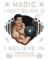 Magic I Don't Believe In But I Believe In Workouts Funny Gym Tie Dye Hoodie