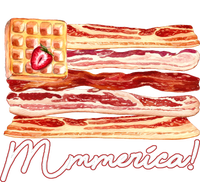 Mmmerica Bacon Waffle Merica Flag Short Acrylic Beanie