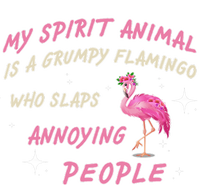 My Spirit Animal Is Grumpy Flamingo Softstyle Adult Sport Polo