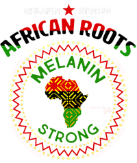 Melanin Strong African Roots Emblem Women's Crop Top Tee