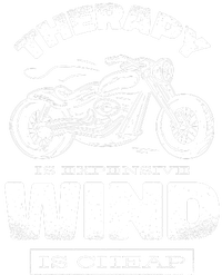 Wind Is Cheap Therapy Is Expensive Motorcycle Ladies Long Sleeve Shirt