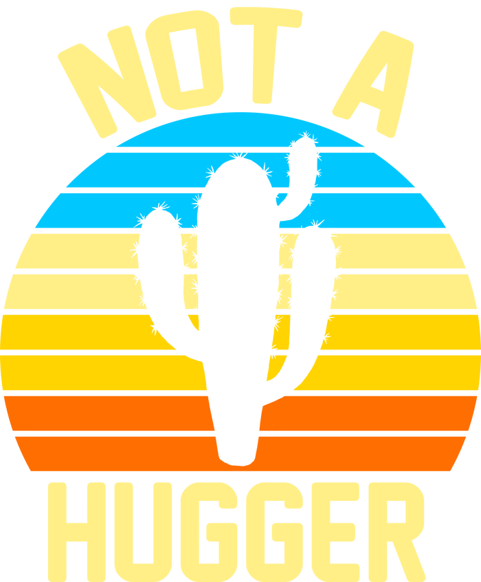 Retro Not A Hugger Funny T-Shirt