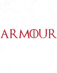 Wear It Like Armour Quote V-Neck T-Shirt