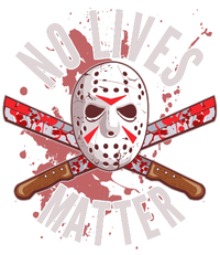 No Lives Matter Jason Hockey Mask Insulated Varsity Jacket