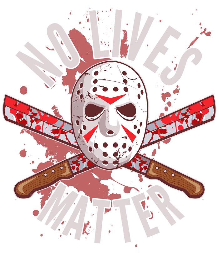 No Lives Matter Jason Hockey Mask Insulated Varsity Jacket