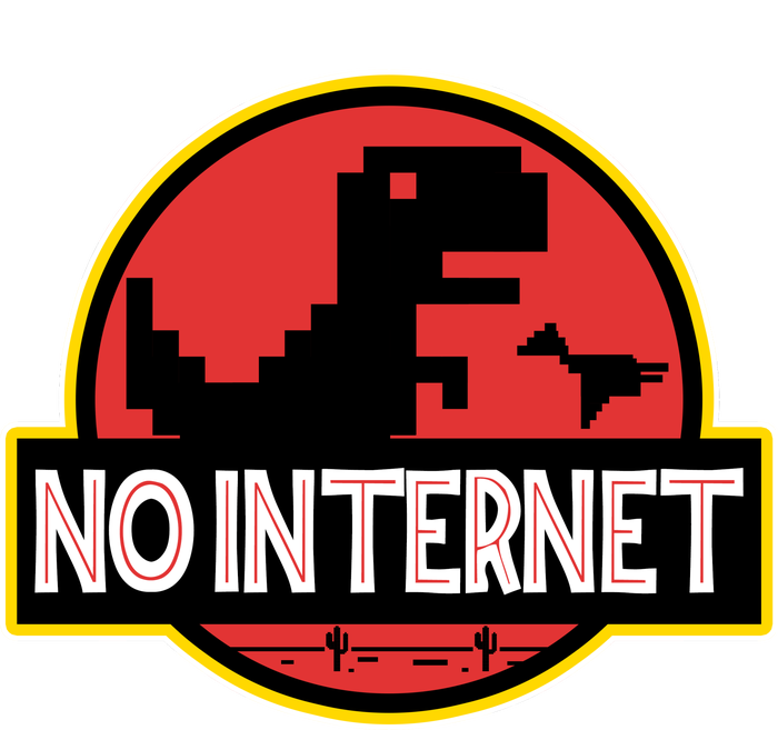 No Internet T-Rex Tall Hoodie