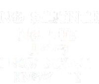 No Science No Life Know Science Know Life Women's Knotted Racerback Tank