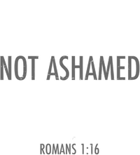 Not Ashamed Romans 1:16 Sweatshirt Cinch Pack Bag