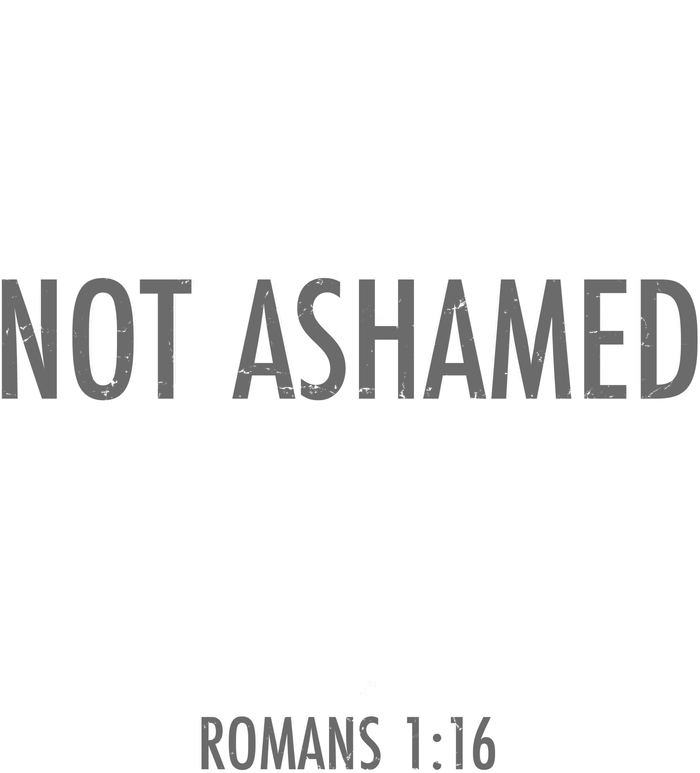 Not Ashamed Romans 1:16 Sweatshirt Cinch Pack Bag