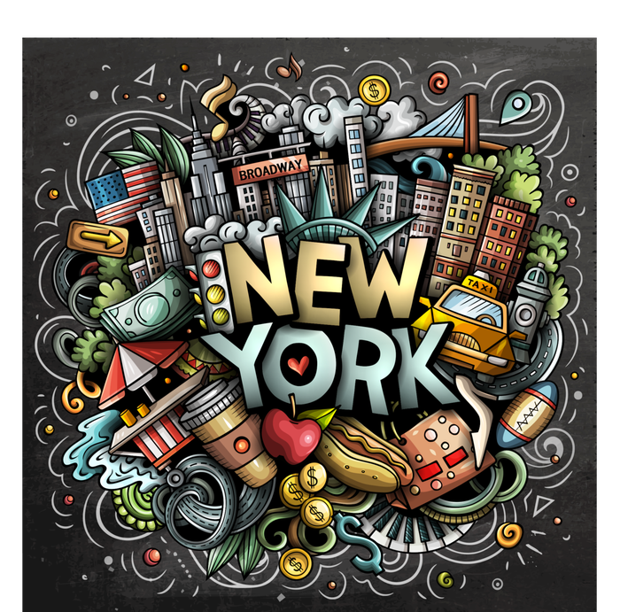 New York Illustration Baby Bodysuit