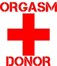 Orgasm Donor Red Imprint USA-Made Doggie Bandana