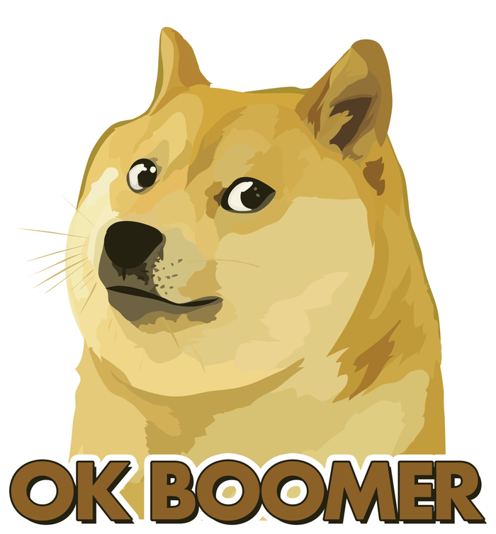 Ok Boomer Doge Yupoong Adult 5-Panel Trucker Hat