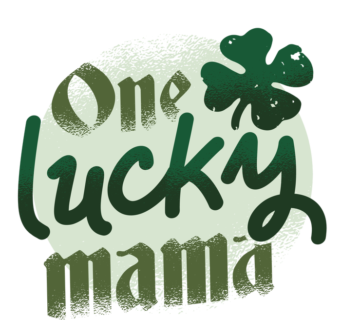 One Lucky Mama Irish Clover Yupoong Adult 5-Panel Trucker Hat