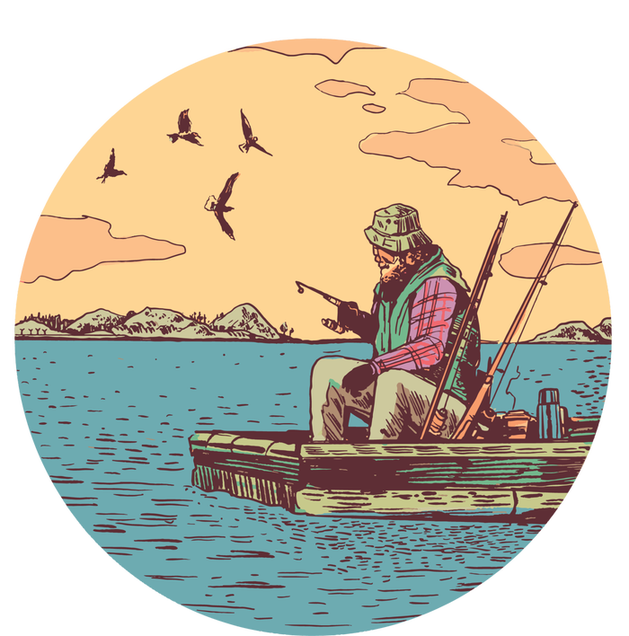 Old Man Fishing T-Shirt