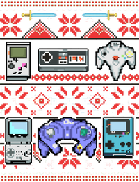 Retro Video Games Ugly Christmas Sweater T-Shirt