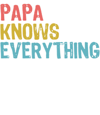 Funny Papa Knows Everything Sustainable Beanie