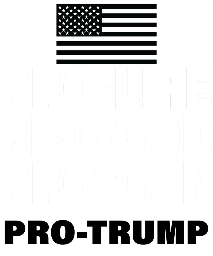 Pro-Life Pro-God Pro-Gun Pro-Trump Wool Snapback Cap