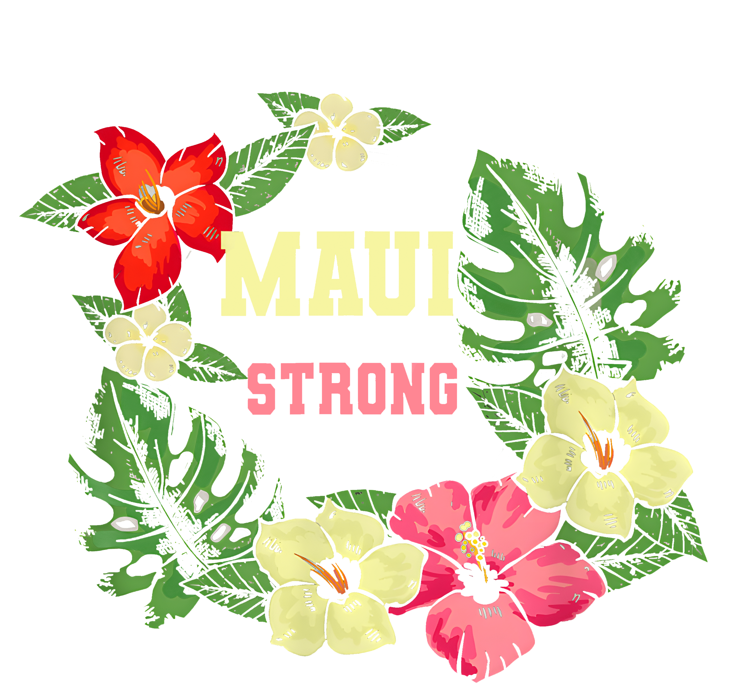 Pray For Maui Hawaii Strong Lahaina Hawaiian Floral Tie-Dye T-Shirt