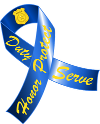 Police Duty Honor Protect Serve Ribbon T-Shirt