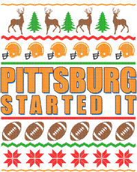 Pittsburgh Started It Ugly Christmas Sweater Poster