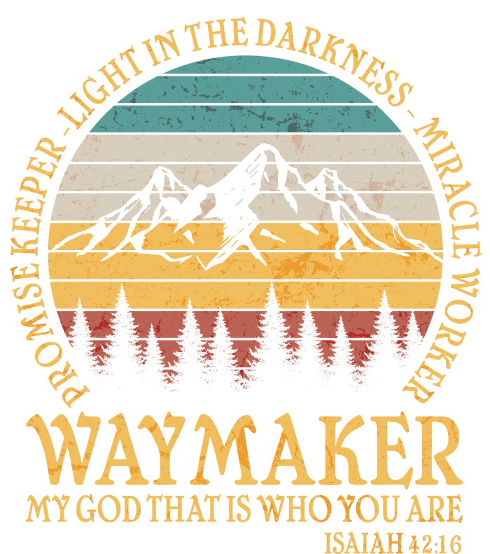 Promise Keeper Waymaker Isaiah Forest Mountains Tank Top