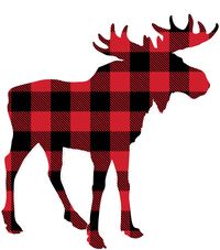 Holiday Plaid Moose Wool Snapback Cap