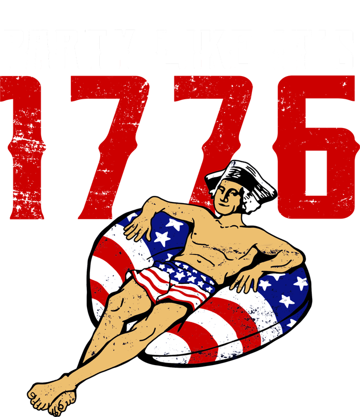 Party Like It's 1776 Patriotic George Washington Long Sleeve Shirt