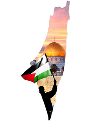 Palestine Map Flag Jerusalem's City Support Gaza T-Shirt